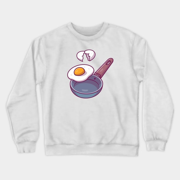 Frying pan and egg fried Crewneck Sweatshirt by Catalyst Labs